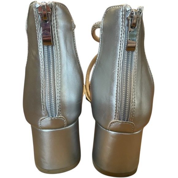 Patrizia Eluned Silver Sparkly Women's Ankle Strap Dress Shoes‎ By Spring Step - Picture 6 of 11